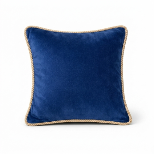 Poduszka dekoracyjna Velvet Navy 40x40 Riviera elegancka poduszka do wnętrz